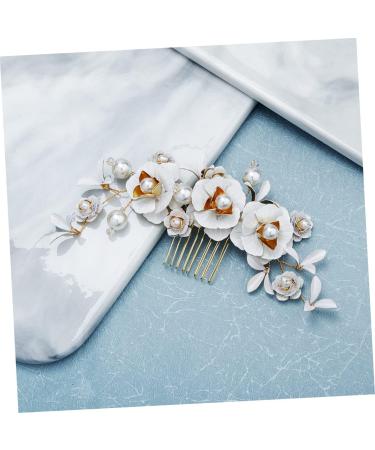 DOITOOL Hair Combs for Women Crystal Headpiece Bridal Hair Comb Pearl Hair Comb Pearl Hair Bridal Comb Crystal Hair Comb Halloween Side Comb Tiara Bride Wedding - Buy Online on GoSupps.com