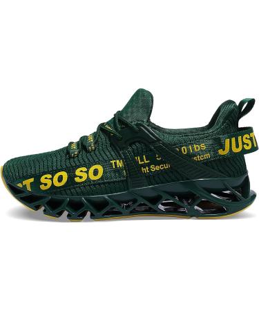 Dark Green Men's Blade Sneakers | Non Slip Running and Walking Shoes - Buy Online on GoSupps.com