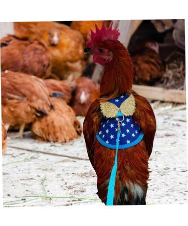 CORHAD Chicken and Duck Vest Hen Leash Chicken Lead and Harness Small Dog Harness Rooster Costume Pet Leash 17X15X0.5CM Blue - Buy Online on GoSupps.com