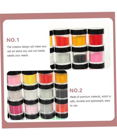 Healeved 72 Boxes Nail Crystal Powder Nail Decoration Powder Nail Art Supplies Carving Powder Nail Powder - Buy Online on GoSupps.com