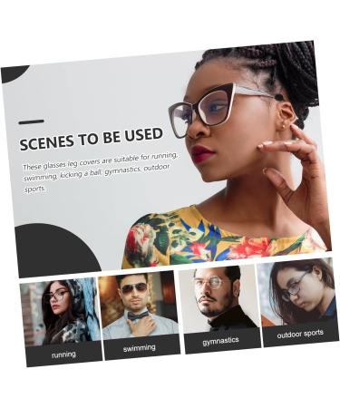 40 Piece Iwowhero Transparent Round Reading Glasses Set - Anti-Coverage Comfortable Clip Strap Arm Covers & Repair Kit - Black (1.4x0.6x0.3cm) - International Shipping Available - Buy Online on GoSupps.com