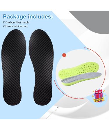 Carbon Fiber Insoles for Men & Women - Rigid Shoe Inserts for Hallux Rigidus Turf Toe & Morton s Toe | Size 10.85 / 275mm - Buy Online on GoSupps.com