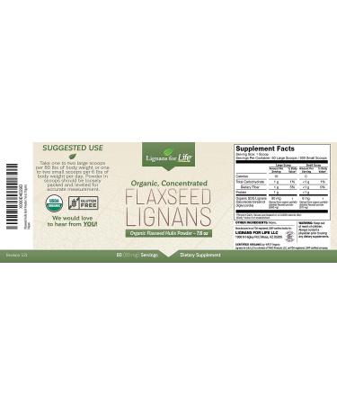 Organic Flaxseed Hulls Bulk Powder - USDA Certified - 60 Servings - Buy Online on GoSupps.com