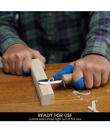 BeaverCraft Whittling Knife for Beginners C1 Kid - Whittling Knife for Kids Safety Carving Knife - Children Whittling Knife for Entry-Level Carvers - Kids-Friendly Woodcarving Tools for Beginners - Buy Online on GoSupps.com