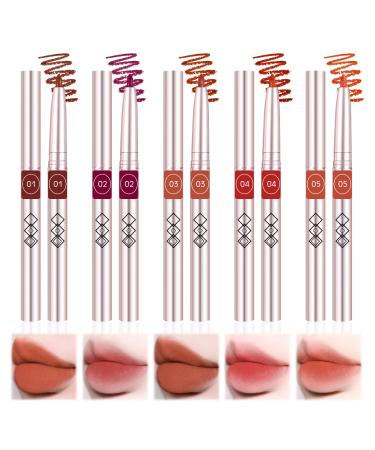 Matte Lip Pencil, Lipstick, Waterproof Lip Liner Pencil Set, Long Lasting, Waterproof and Matte, Gift for Girls