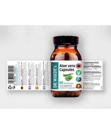 Dr. Wakde Aloe Vera Capsules - 60 Veg Caps | Ayurvedic Vegan Supplement - Buy Online on GoSupps.com