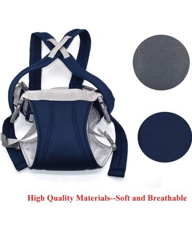 Xiuyer 3-in-1 Newborn Baby Carrier | Adjustable Front & Back Soft Hug Strap | Navy Blue Sling Carrier for Infants and Toddlers - Buy Online on GoSupps.com