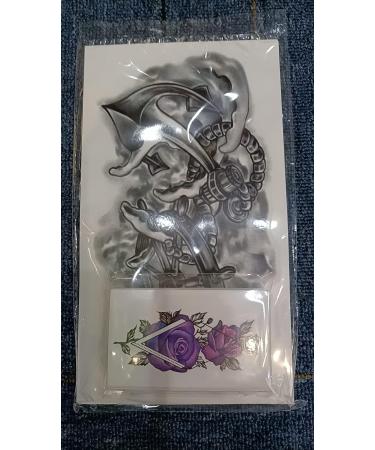 Yazhiji Waterproof Temporary Tattoo Set - 70 Sheets for Kids & Adults, Including Larger Half Arm Wolf Tiger Lion Designs and 60 Tiny Flower Snake Bird Crown Stickers - Buy Online on GoSupps.com