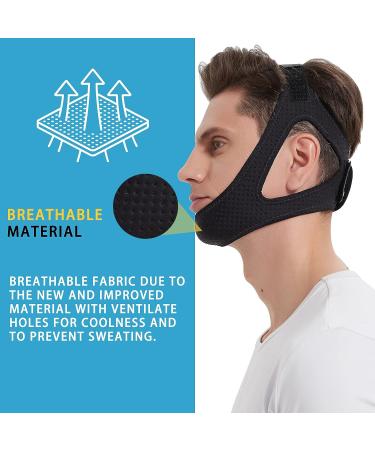 Breathable Anti Snoring Chin Strap for CPAP Users - Adjustable Snoring Solution for Men and Women (Red) - Buy Online on GoSupps.com