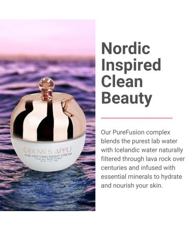 Idunn's Apple Age-Defying Night Cream 1st Ever AKG Anti-Aging Skincare Alpha Ketoglutarate Hyaluronic Acid Collagen Booster Antioxidants Reduce Wrinkles Deep Nourish Skin 1oz Jar - Buy Online on GoSupps.com
