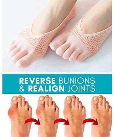 Projoint Antibunions Health Socks - Bunion Relief Orthopedic Compression Socks (4 Pairs, Black) - Buy Online on GoSupps.com