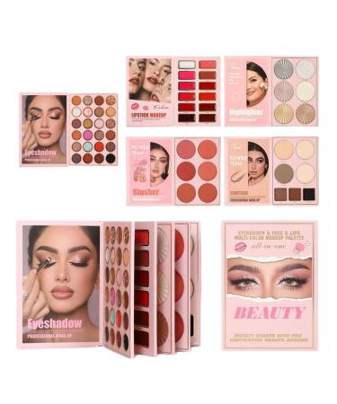 G n rique Eyeshadow Palette - 55 Pcs Glitter Eyeshadow Set Long Lasting Makeup for Face and Eyes Shimmer Matte Combination for Women Girls Teens Kit