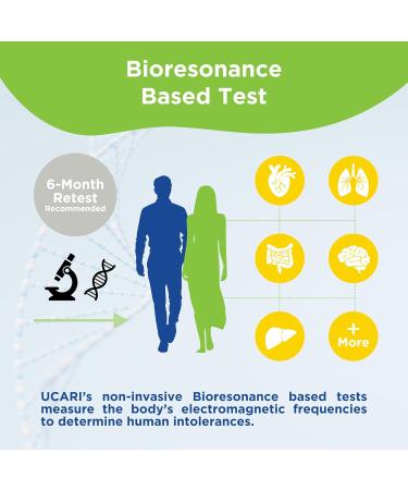 UCARI Intolerance & Food Sensitivity Test Kit | 1500+ Food, Environmental & Skin Tests | Non-Invasive Bioresonance Health Testing | Fast Results - Buy Online on GoSupps.com