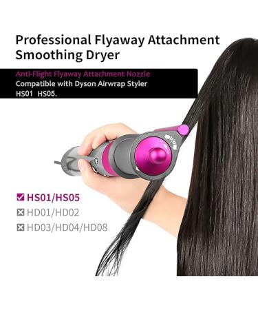 Anti-Flight Flyaway Nozzle for Dyson Airwrap Styler | Compatible with HS01 HS05 | Esctabalt Smoothing Attachments | Hair Dryer Accessories - Buy Online on GoSupps.com