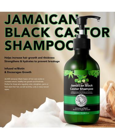 Jamaican Pure Cold Pressed Black Castor Oil Shampoo & Growth Set - Strengthen & Restore Damaged Hair 10.56 fl. oz - Buy Online on GoSupps.com