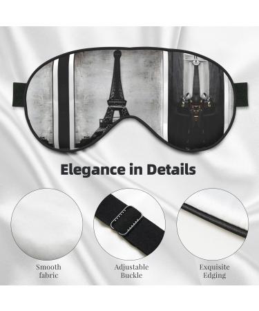 Parisian Coffee Eiffel Tower Eye Mask | Soft & Breathable Sleep Patch for Women | Perfect Travel Relaxation Accessory - Buy Online on GoSupps.com