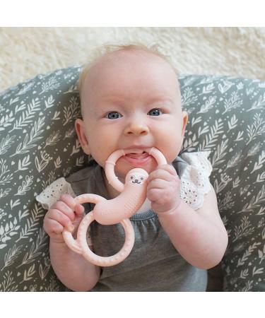 Dr. Brown's Baby Pacifier 0-6m with Soft Lovey Sloth and Teether - Pink - Buy Online on GoSupps.com