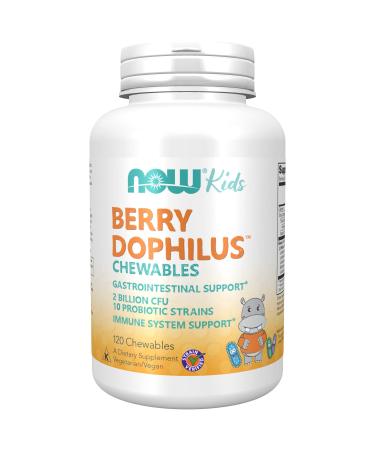 Now Foods Berry Dophilus Kids 2 Billion 120 Chewables