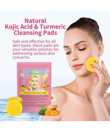 Azuvea Exfoliating Pads - Turmeric & Kojic Acid Cleansing 40 Pads for Bright Skin | International Shipping - Buy Online on GoSupps.com
