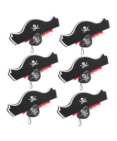 FRCOLOR 24 Sets Pirate Hair Blindfold Pirate Costume Kit Pirate Skull Eye Patch Pirate Cap Party Supplies Prom Suits Cosplay Accessories Pirate Headband Decorative Pirate Costume Plastic