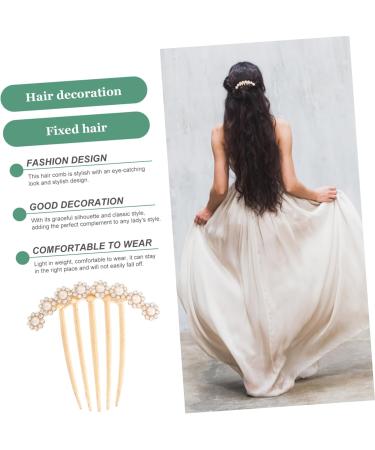 DRESSOOS bridal hair accessories vintage hair accessories girl hair accessories pearl hair comb bridal hair accessory rhinestone hair clips for women bride rhinestones Fashion hairpin - Buy Online on GoSupps.com