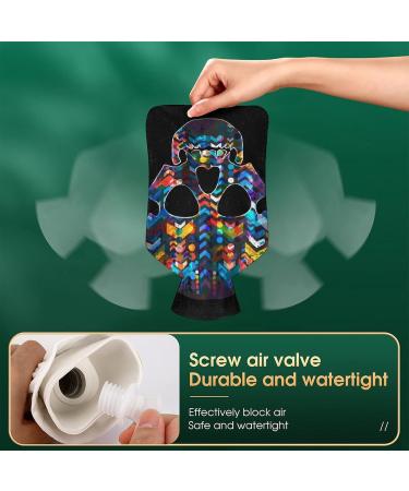 Color Skull Hot Water Bottle - Plush Hand Warmer for Adults & Children | 26.5x15.3cm - International Shipping Available - Buy Online on GoSupps.com
