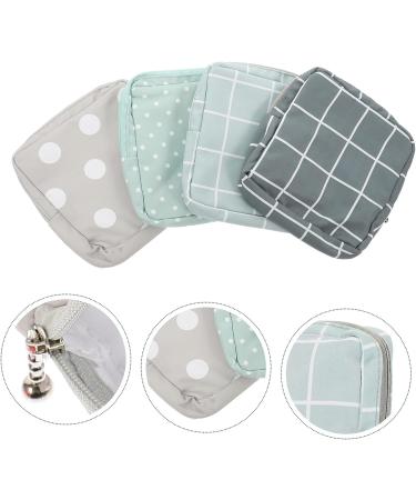 Healvian Menstrual Pad Storage Pouch - 4pcs Sanitary Napkin Holder for Travel, Makeup, Toiletries & Cash - Buy Online on GoSupps.com