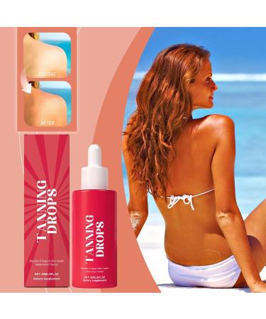  Huxibai Sunless Self-Tanning | Natural Self-Tan Without Sun Exposure - 60 ml for a Golden Complexion and Skin Well-being - Buy Online on GoSupps.com