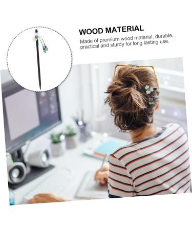 Angoily Antique Flower Hairpin Girls Barrettes for Hair Kimono Hair Accessory for Women Hair Barrettes for Thick Hair Yukata Hair Accessory Women's Wood Hair Accessories Vintage - Buy Online on GoSupps.com