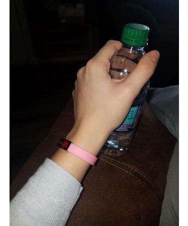 Custom Adjustable Silicone Medical Alert Allergy Bracelet - Engraved Emergency ID for Women Men & Kids - Buy Online on GoSupps.com