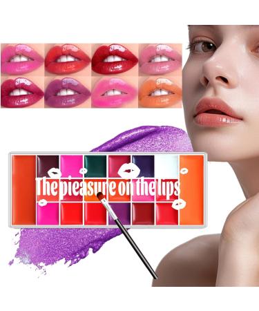 Zegaqae Colored Lip Gloss - 20 Shades of Blush Matte Long-Lasting Tinted Eyeshadow for Evenings - Teen Dates - Creamy Texture - Buy Online on GoSupps.com