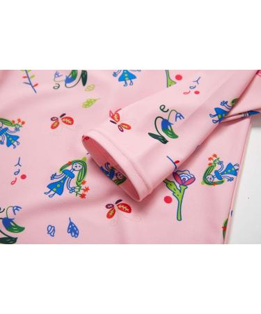 BONVERANO Baby Girls Swimsuit | Long Sleeve One Piece Swimwear UPF 50+ | 6-9 Months Pink - Buy Online on GoSupps.com