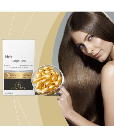  Generisch Hair Restoration Capsules - Pack of 30 Ginger Hair Growth Capsules - Anti-frizz - Regenerates and thickens hair by nourishing the scalp and hair follicles - Buy Online on GoSupps.com