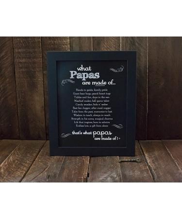 Papa Chalkboard Frame - Personalized Gift for Father's Day, Birthday, or Birth of Grandchild | Made in USA - Buy Online on GoSupps.com