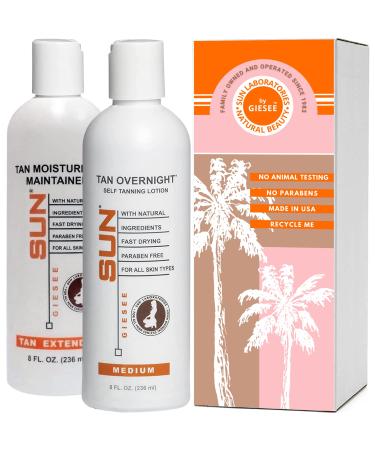 Sun Labs Self-Tanning Lotion and Tan Extender for a Golden Glow - Medium - 2 8 fl. oz. Bottles - Buy Online on GoSupps.com