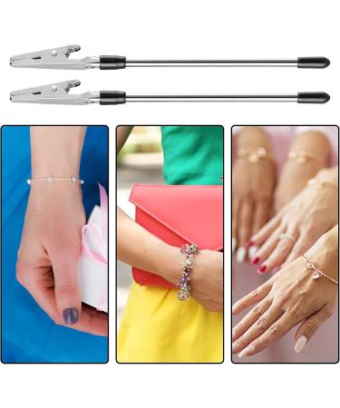 2-Piece Attraction Aid Tool Bracelet Set with Metal Crocodile Clamps - Ideal for Jewelry Production & Women's Accessories - Buy Online on GoSupps.com
