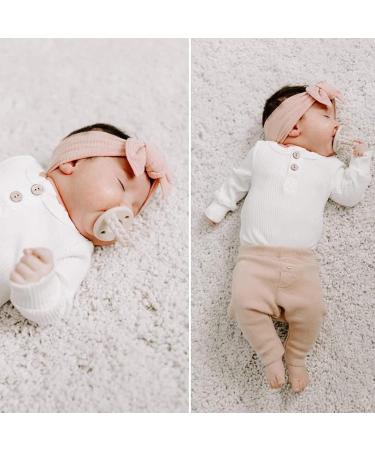 DRESHOW Baby Girls Nylon Headbands - 5 Pcs Rib Knit Hair Accessories for Newborns & Toddlers - Buy Online on GoSupps.com