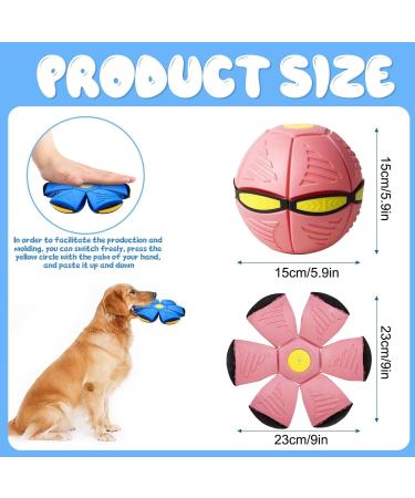 Yeahboom Premium Dog Frisbee Ball - Flying Saucer Toy for Dogs - Durable Pink Pet Toy - Buy Online on GoSupps.com