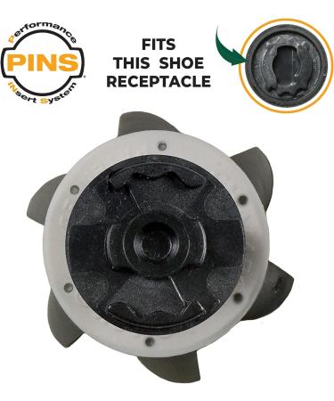 Champ Golf Helix Spikes (Disc Pack) - Silver/Black | Premium Golf Shoe Replacement Spikes - Buy Online on GoSupps.com