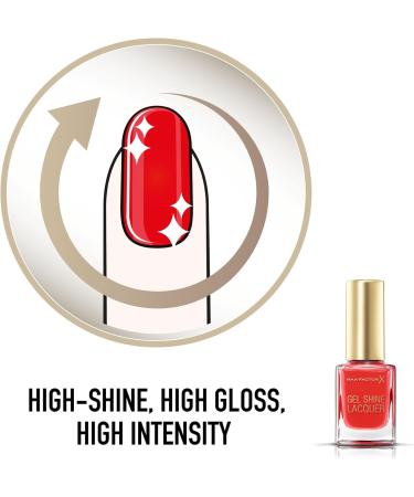 Max Factor Gel Shine Lacquer Nail Polish 11 ml 25 Patent Poppy - Buy Online on GoSupps.com