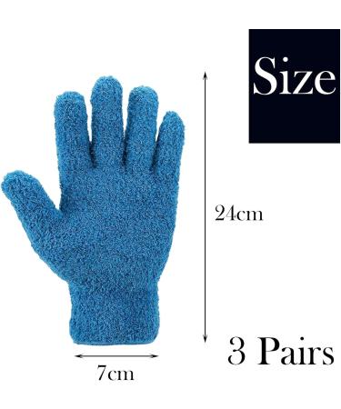 wodehahagou 3 Pieces Microfiber Dusting Gloves Car Cleaning Mitt Glove Microfiber Dust Cleaning Gloves Wipes Dust Wipes Microfiber Dusting Gloves Household Gloves Cleaning Dust Removal Gloves - Buy Online on GoSupps.com
