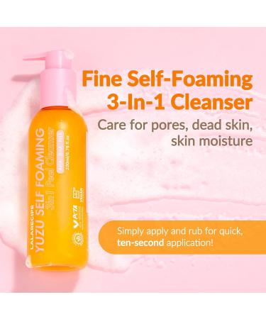 3-in-1 Yuzu Foaming Facial Cleanser | Pore Clarifying Makeup Remover & Exfoliating Face Wash | AHA BHA PHA Formula for Dry Skin | Gentle Daily Cleanser (6.6 fl oz - Buy Online on GoSupps.com