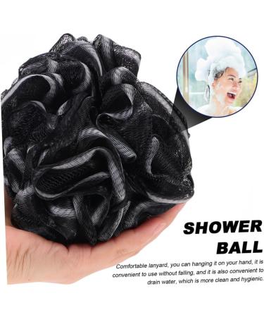 Buy Hemoton 6 Pcs Charcoal Bath Balls & Sponge - Men's Body Scrubber & Shower Pouf | Soft Bath Wipe for Ultimate Cleanliness - Buy Online on GoSupps.com