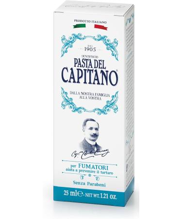 Pasta del Capitano 1905 Smokers Toothpaste 25ml - Best Whitening & Freshness for Smokers | Buy Internationally - Buy Online on GoSupps.com