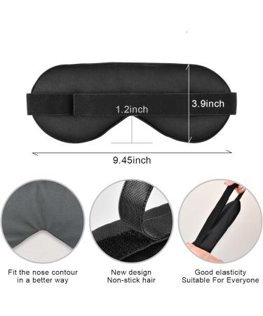 Haskirky Light Blocking Eye Mask - Adjustable Adult Men and Women Travel Yoga Meditation Office Deep Sleep - Plain Brown Grey - Buy Online on GoSupps.com