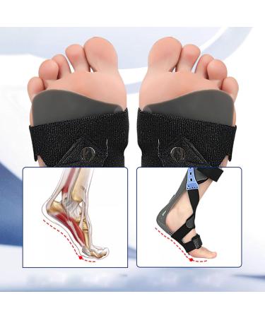 ZJchao Drop Foot Brace - Elastic Ankle Support for Foot Drop Improve Gait & Posture - Compression Orthosis for Men & Women - Buy Online on GoSupps.com