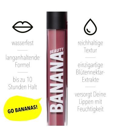 Banana Beauty Lady Licious Semi Matte Liquid Lipstick - 10H Long-Lasting Nourishing Berry Formula for Full Lips - 3ml - Buy Online on GoSupps.com