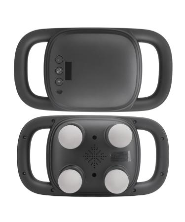 Massage gun hand-held depth tissue back massage percussion massage device with 4 heads 5 corridors adjustable 2 massage modes quiet electrical massage device for back black
