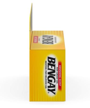 Vanishing Scent Bengay Pain Relief Gel - 2 oz | Non-Greasy Topical Pain Reliever with Cooling Menthol - Buy Online on GoSupps.com