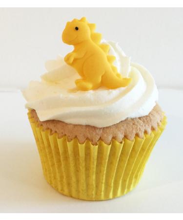 Holly Cupcakes 6 Mixed Colour Sugar Dinosaurs- edible & handmade with love in the UK! - Buy Online on GoSupps.com